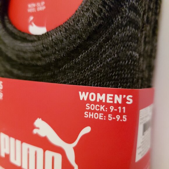 PUMA Ladies No Show Sneaker Sock Liner 8-Pair Pack White | Gray | Black - Picture 2 of 6